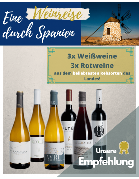 Probierpaket - Weinreise durch Spanien Weinpaket Angebot Spanien