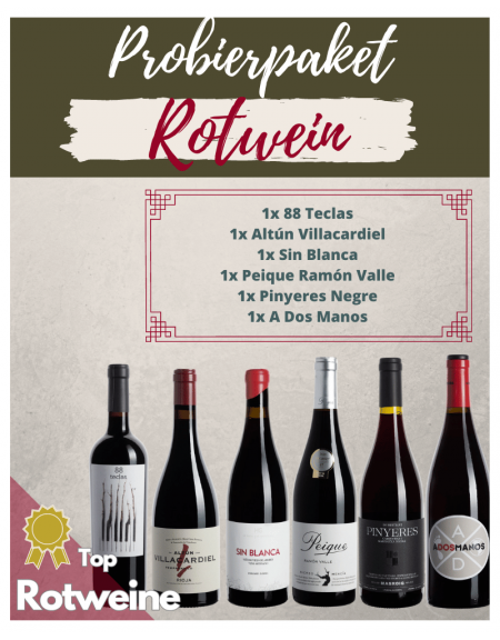 Probierpaket Rotweine Spanien Tempranillo Angebot Tinto