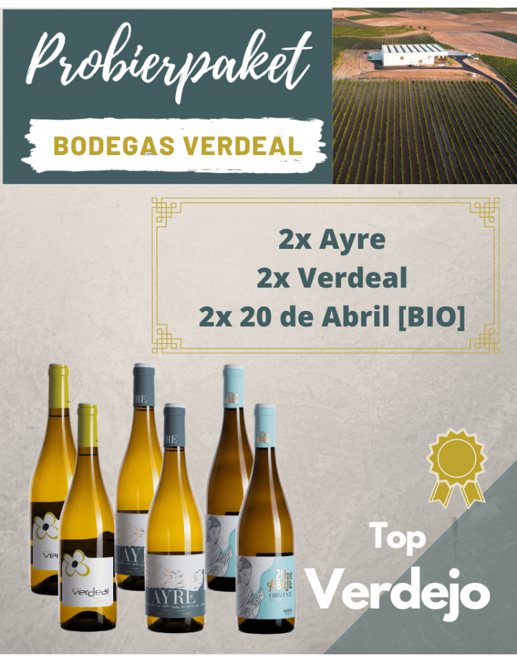 Verdeal Probierpaket Weingut Verdejo Probe Paket Angebot Verdeal Probierpaket Weingut Verdejo Probe Paket Angebot
