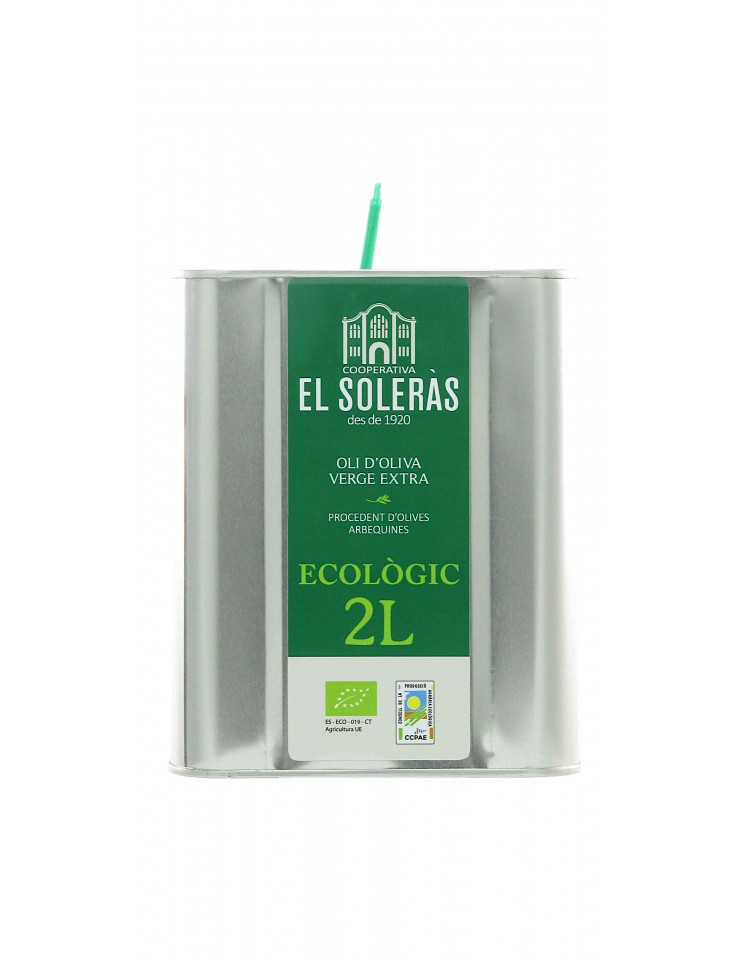 Bio Olivenöl extra nativ El Soleras Arbequina Front Bio Olivenöl extra nativ El Soleras Arbequina Front