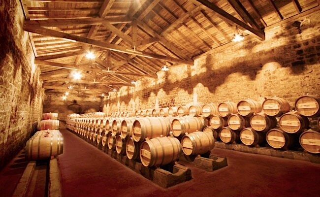 Barrique-Keller bei Bodegas Muga